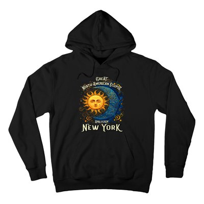 Great North American Eclipse Total Solar Eclipse Earth Moon Sun Cosmic Alignment Hoodie