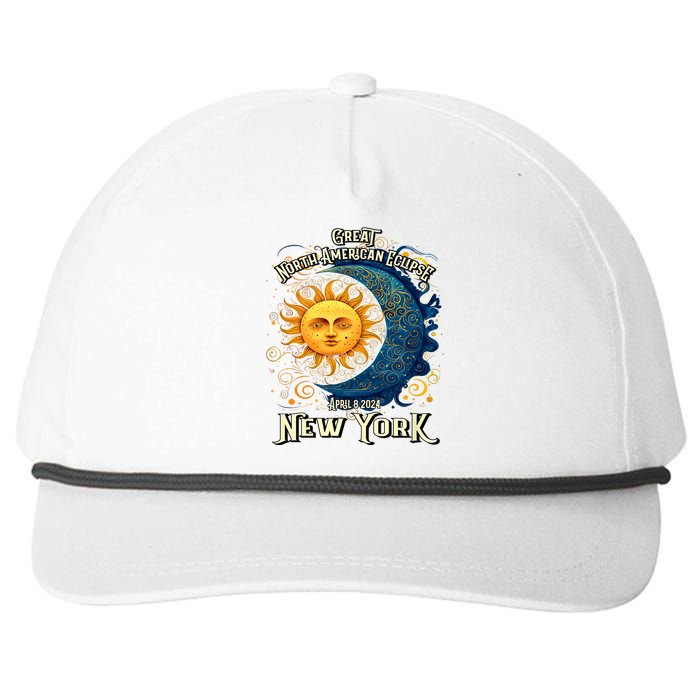 Great North American Eclipse Total Solar Eclipse Earth Moon Sun Cosmic Alignment Snapback Five-Panel Rope Hat