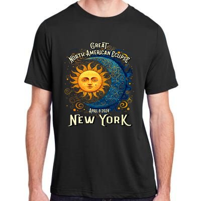 Great North American Eclipse Total Solar Eclipse Earth Moon Sun Cosmic Alignment Adult ChromaSoft Performance T-Shirt