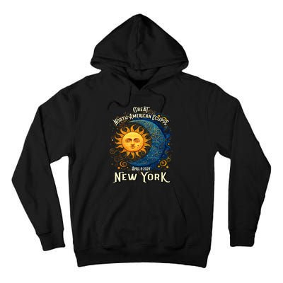 Great North American Eclipse Total Solar Eclipse Earth Moon Sun Cosmic Alignment Tall Hoodie