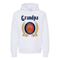 Grandpa Needs A Cold Beer Happy Fathers Day Premium Hoodie