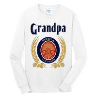 Grandpa Needs A Cold Beer Happy Fathers Day Tall Long Sleeve T-Shirt