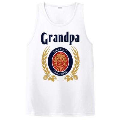 Grandpa Needs A Cold Beer Happy Fathers Day PosiCharge Competitor Tank