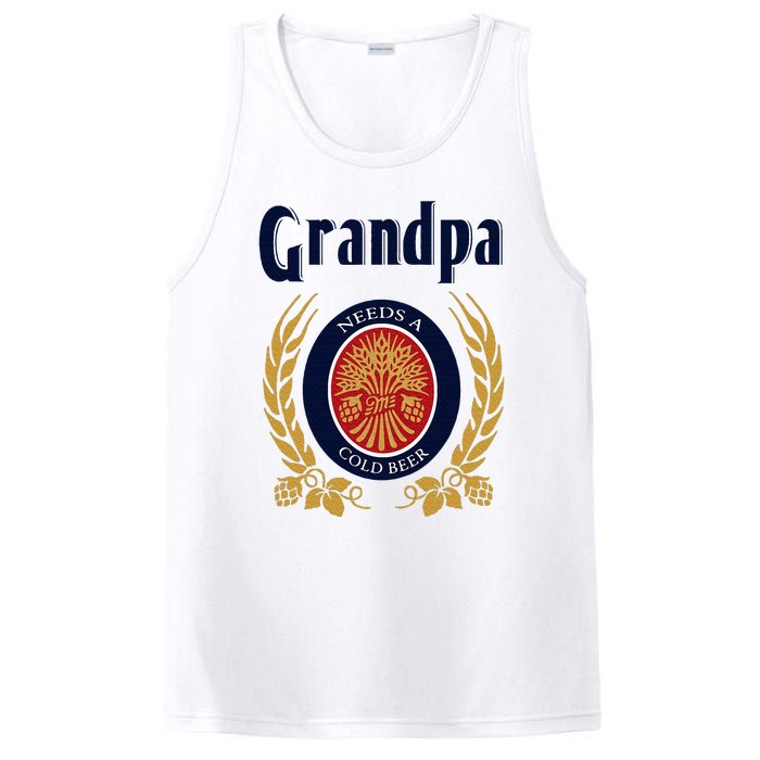 Grandpa Needs A Cold Beer Happy Fathers Day PosiCharge Competitor Tank