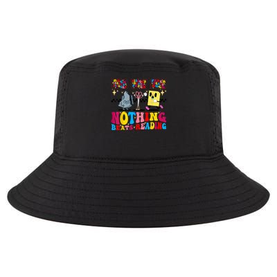 Groovy Nothing Beats Reading Rock Paper Scissors Book Lovers Cool Comfort Performance Bucket Hat