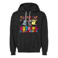 Groovy Nothing Beats Reading Rock Paper Scissors Book Lovers Garment-Dyed Fleece Hoodie