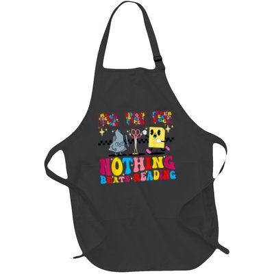 Groovy Nothing Beats Reading Rock Paper Scissors Book Lovers Apron