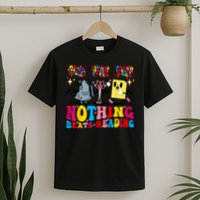 Groovy Nothing Beats Reading Rock Paper Scissors Book Lovers T-Shirt