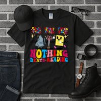 Groovy Nothing Beats Reading Rock Paper Scissors Book Lovers Tall T-Shirt