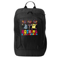 Groovy Nothing Beats Reading Rock Paper Scissors Book Lovers City Backpack