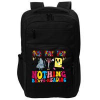 Groovy Nothing Beats Reading Rock Paper Scissors Book Lovers Impact Tech Backpack