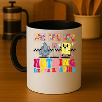 Groovy Nothing Beats Reading Rock Paper Scissors Book Lovers Mug