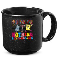 Groovy Nothing Beats Reading Rock Paper Scissors Book Lovers 15oz Campfire Ceramic Mug