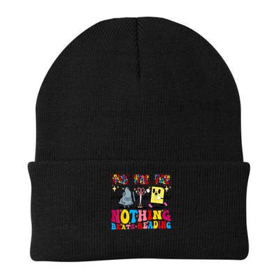 Groovy Nothing Beats Reading Rock Paper Scissors Book Lovers Beanie