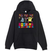 Groovy Nothing Beats Reading Rock Paper Scissors Book Lovers Premium Pullover Hoodie
