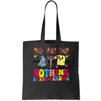 Groovy Nothing Beats Reading Rock Paper Scissors Book Lovers Bag