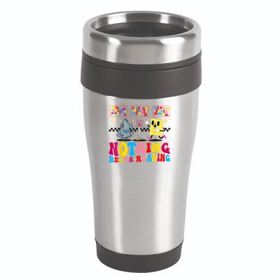 Groovy Nothing Beats Reading Rock Paper Scissors Book Lovers 16oz Travel Tumbler