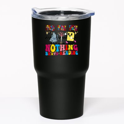 Groovy Nothing Beats Reading Rock Paper Scissors Book Lovers Tumbler