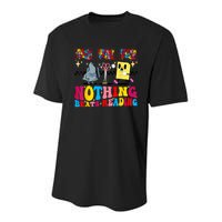 Groovy Nothing Beats Reading Rock Paper Scissors Book Lovers Youth Performance Sprint T-Shirt