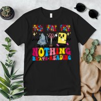 Groovy Nothing Beats Reading Rock Paper Scissors Book Lovers Premium T-Shirt