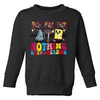 Groovy Nothing Beats Reading Rock Paper Scissors Book Lovers Toddler Sweatshirt