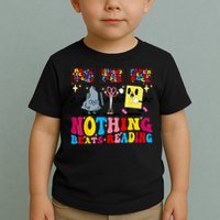 Groovy Nothing Beats Reading Rock Paper Scissors Book Lovers Toddler T-Shirt