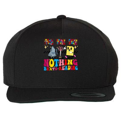 Groovy Nothing Beats Reading Rock Paper Scissors Book Lovers Wool Snapback Cap