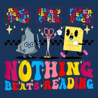 Groovy Nothing Beats Reading Rock Paper Scissors Book Lovers Infant Baby Jersey Bodysuit
