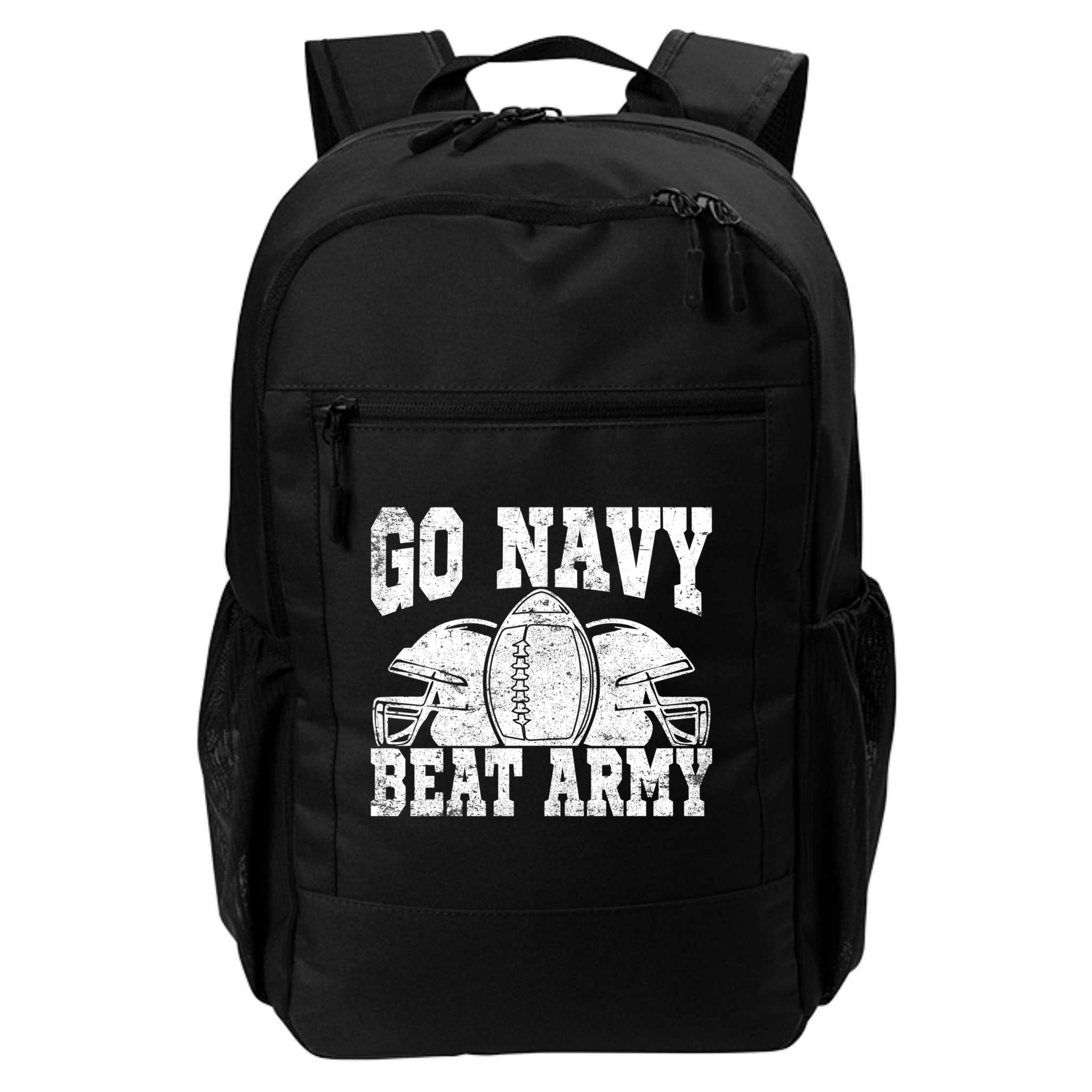 Go Navy Beat Army Cute Gift America's Football Game Day Helmet Great Gift Backpack