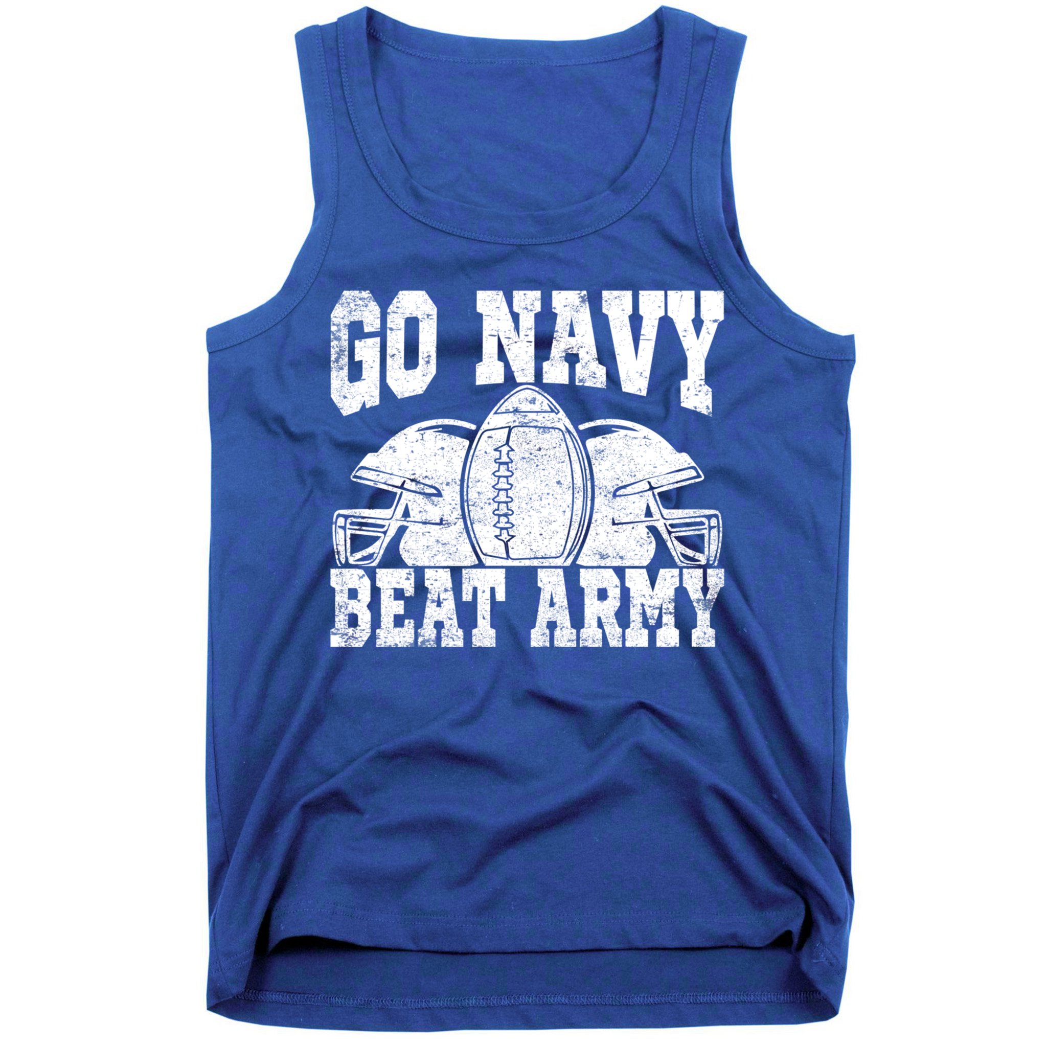 Go Navy Beat Army Cute Gift America's Football Game Day Helmet Great Gift Tank Top