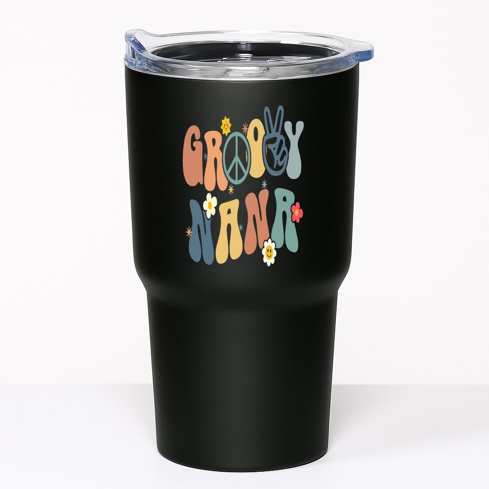 Groovy Nana Christmas Birthday Vintage Family Matching Tumbler