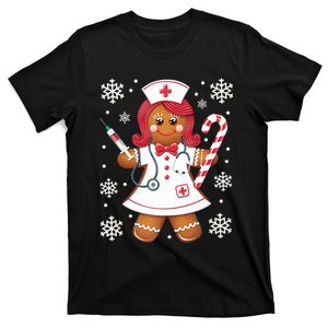 Gingerbread Nurse Christmas Cookies Baking Nursing Xmas Tank Top T-Shirt