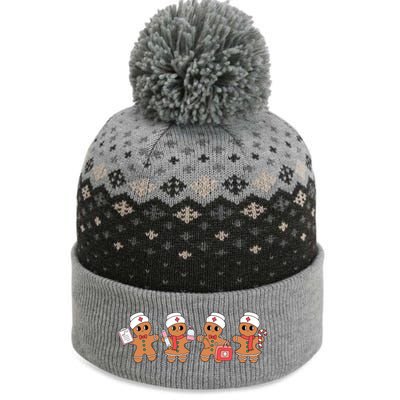 Gingerbread Nurse Christmas The Baniff Cuffed Pom Beanie