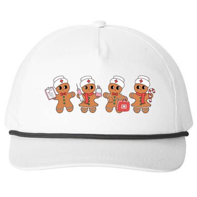 Gingerbread Nurse Christmas Snapback Five-Panel Rope Hat