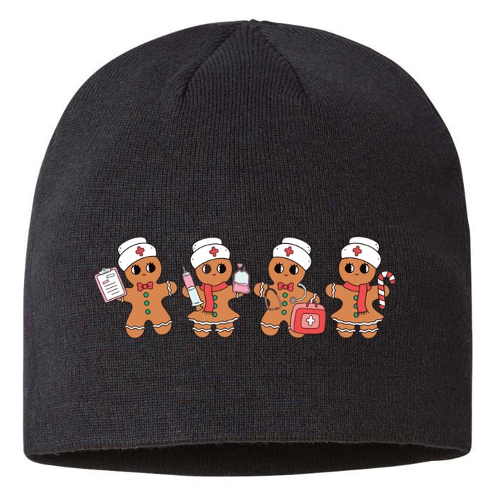 Gingerbread Nurse Christmas Sustainable Beanie