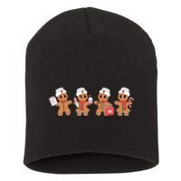 Gingerbread Nurse Christmas Short Acrylic Beanie