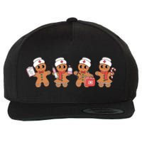 Gingerbread Nurse Christmas Wool Snapback Cap