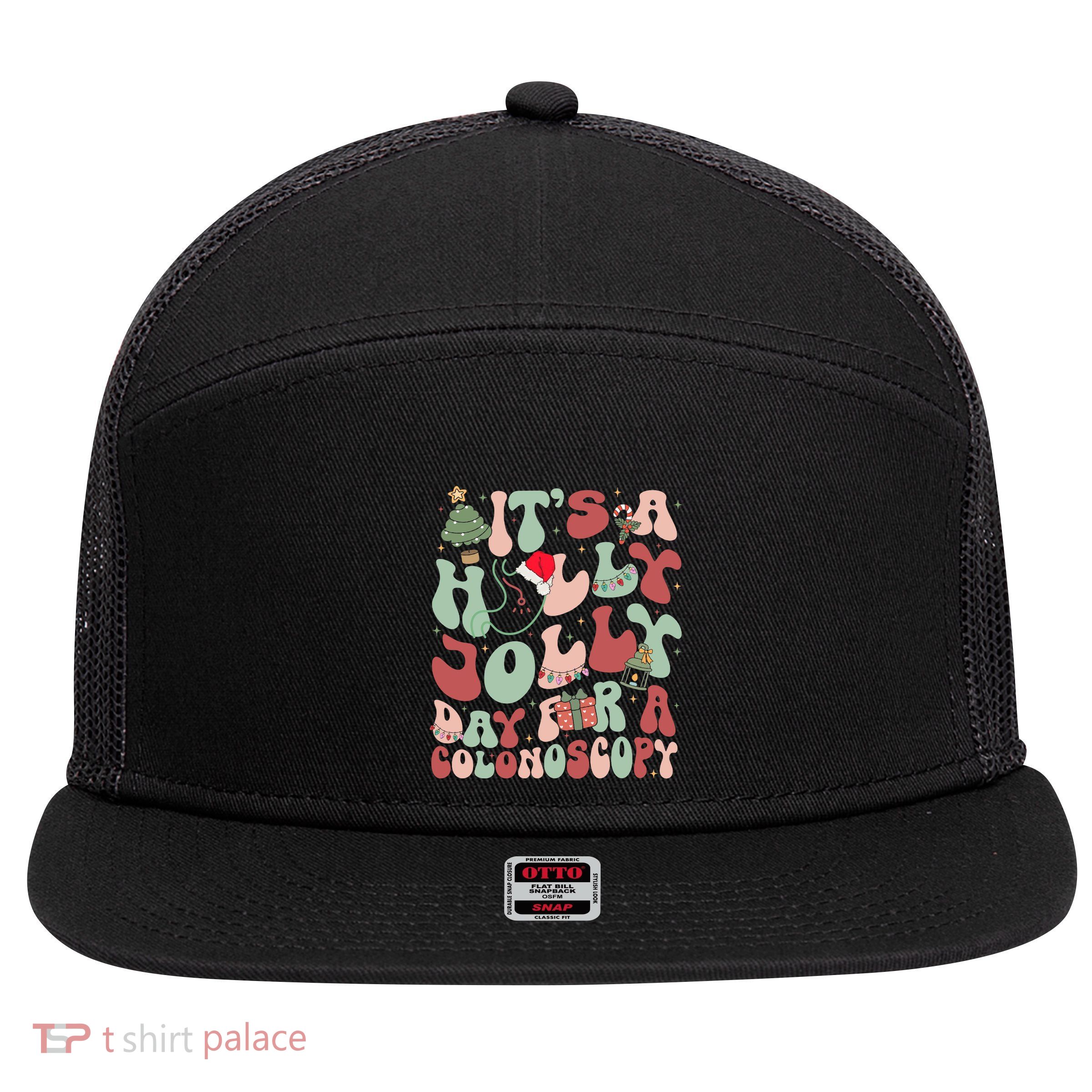 Gi Nurse Christmas Retro Endoscopy Tech Gastroenterology Funny Gift 7 Panel Mesh Trucker Snapback Hat