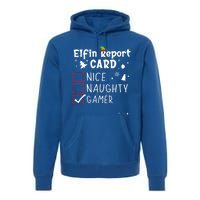 Gaming Nage Christmas Nice Naughty Xmas List Gamer Funny Gift Premium Hoodie