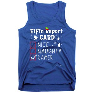 Gaming Nage Christmas Nice Naughty Xmas List Gamer Funny Gift Tank Top