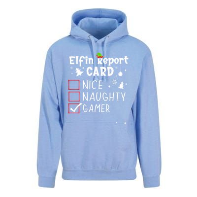 Gaming Nage Christmas Nice Naughty Xmas List Gamer Funny Gift Unisex Surf Hoodie