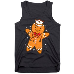 Gingerbread Nurse Christmas Cookies Baking Nursing Tank Top