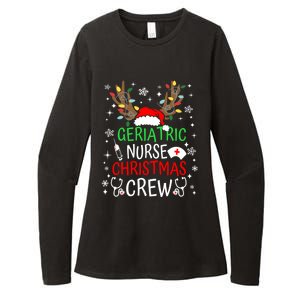 Geriatric Nurse Crew Reindeer Christmas Nursing Squad Group Gift Womens CVC Long Sleeve Shirt