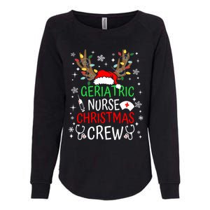 Geriatric Nurse Crew Reindeer Christmas Nursing Squad Group Gift Womens California Wash Sweatshirt