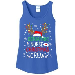 Geriatric Nurse Crew Reindeer Christmas Nursing Squad Group Gift Ladies Essential Tank