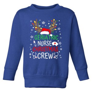 Geriatric Nurse Crew Reindeer Christmas Nursing Squad Group Gift Toddler Sweatshirt