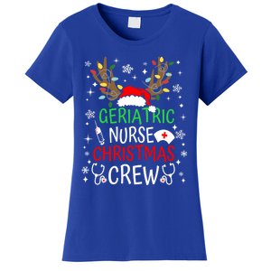 Geriatric Nurse Crew Reindeer Christmas Nursing Squad Group Gift Women's T-Shirt