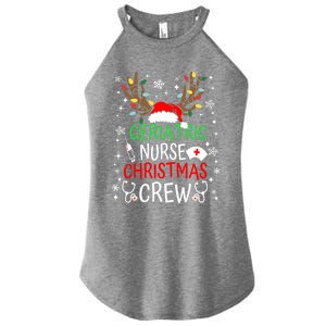 Geriatric Nurse Crew Reindeer Christmas Nursing Squad Group Gift Women's Perfect Tri Rocker Tank