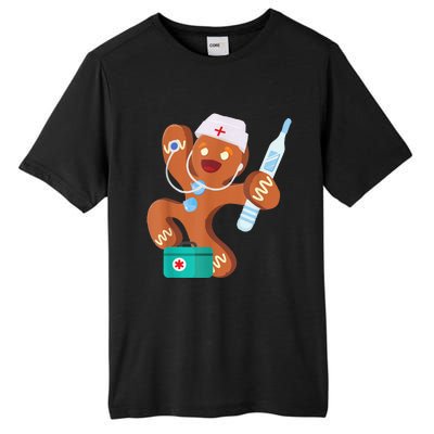 Gingerbread Nurse Christmas Cookies Baking Costume Bake Day Tall Fusion ChromaSoft Performance T-Shirt