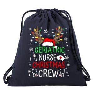 Geriatric Nurse Crew Reindeer Christmas Nursing Squad Group Great Gift Drawstring Bag